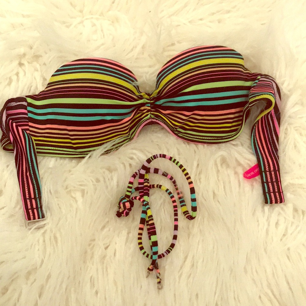 Victoria secret bathing suit top- removable straps